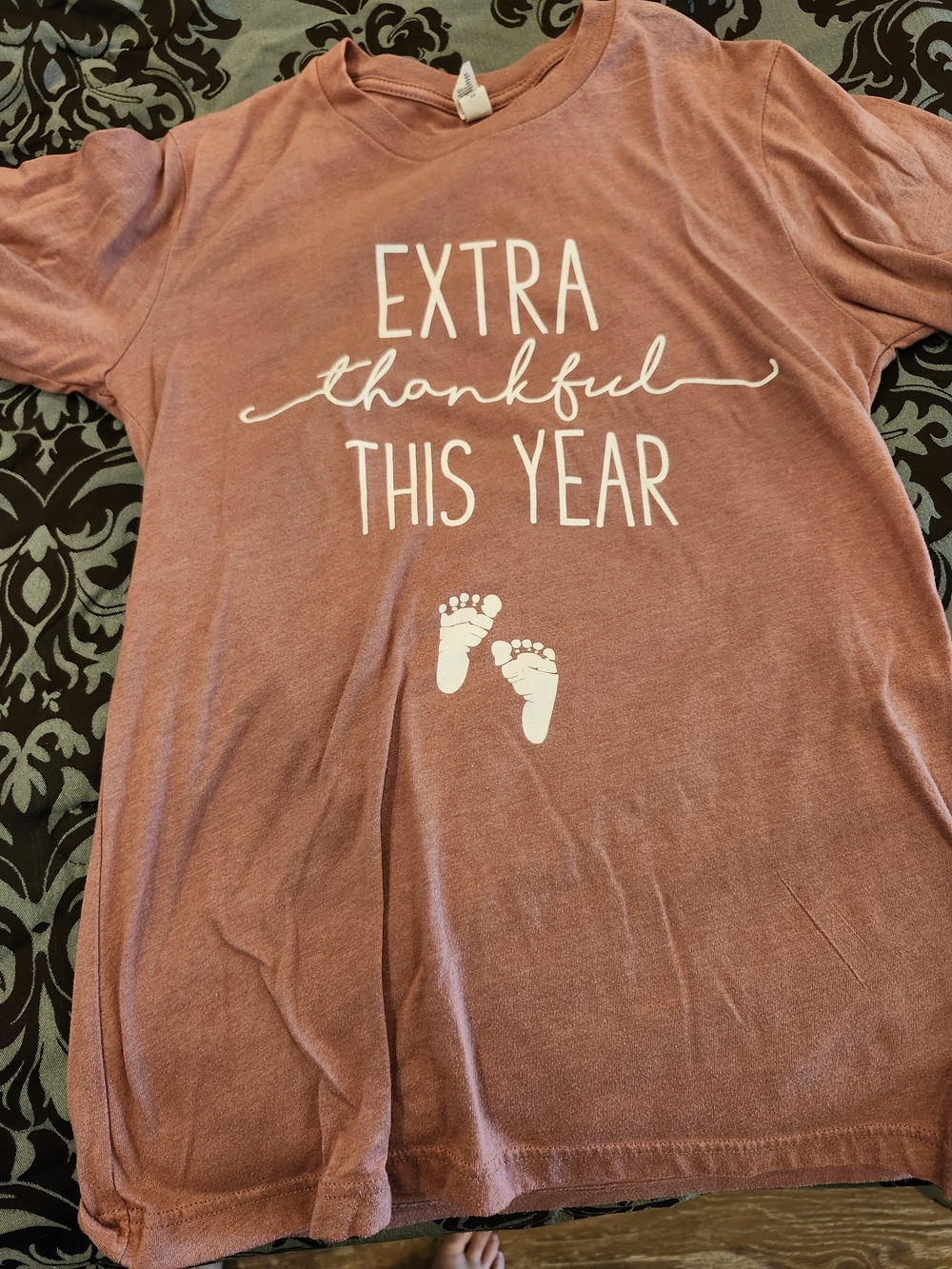 Extra Thankful This Year Maternity Graphic Tee